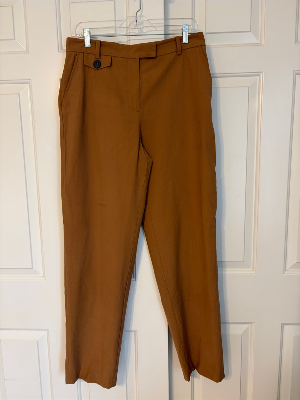 Womens wide leg Pants in Rust Brown